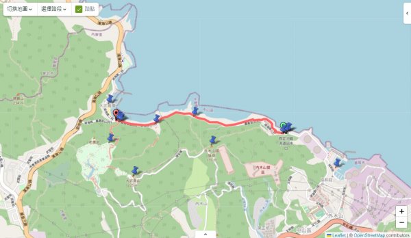 外木山環海步道路線圖