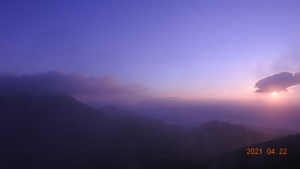 陽明山再見雲瀑觀音圈+月亮同框&夕陽4/22&241359681