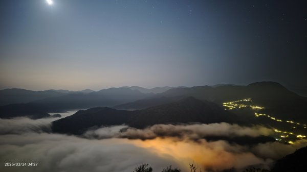 #翡翠水庫壩頂 #月亮雲海 #日出雲海 #日月同框 #石碇雲海 3/242744155