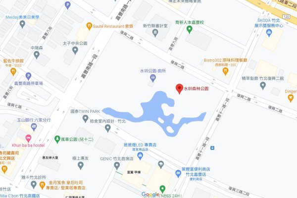 新竹縣水圳森林公園路線圖