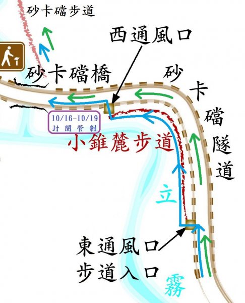 【新聞】太魯閣砂卡礑隧道西口上方及燕子口步道，10月16日至26日分批刷坡工程，施工路段暫時封閉