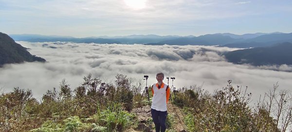 跟著雲海達人山友追雲趣 #翡翠水庫壩頂 #日出雲海 #火燒雲 12/12657472