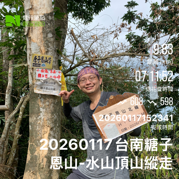 20260117台南阿拉溪斜瀑群縱走糖子恩山-水山頂山2985068