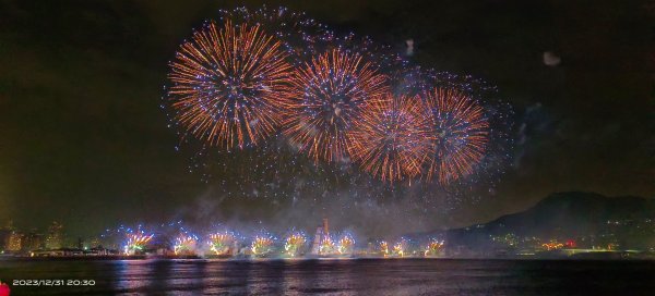 Happy New Year 2024 漁人碼頭跨年焰火 （手機手持拍攝）2390858