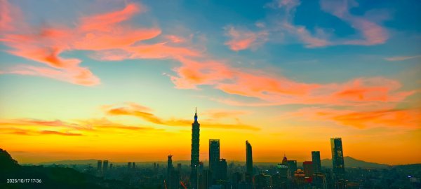 #虎山 #夕陽 #火燒雲 #夜景 #101大樓 10/17 & 192917140
