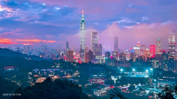 #天空之城 #穿雲箭 #虎山峰 #夕陽 #火燒雲 #夜景 #101大樓 12/182964805