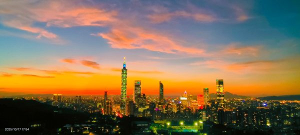 #虎山 #夕陽 #火燒雲 #夜景 #101大樓 10/17 & 192917126