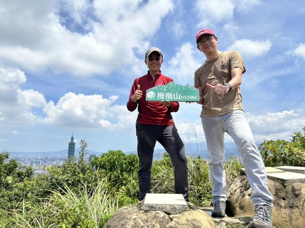 松山慈惠堂-> 九五峰-> 拇指山->  象山登山口2547230