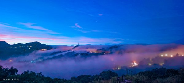 #二格山 #雲瀑 #火燒雲 #霞光 #雲海流瀑 #日出 9/10 #坪林南山寺 9/112881573