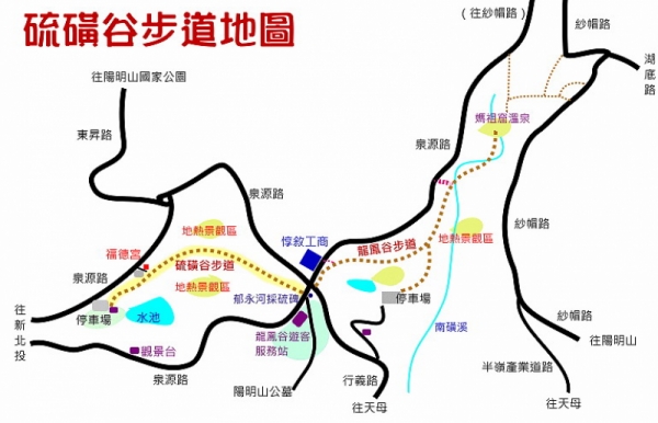 龍鳳谷步道路線圖