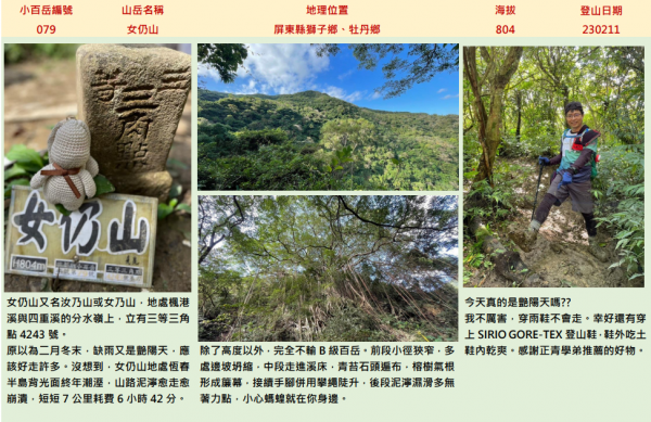 【美美兔的日常】完登雲嘉南高高屏27座小百岳2184519