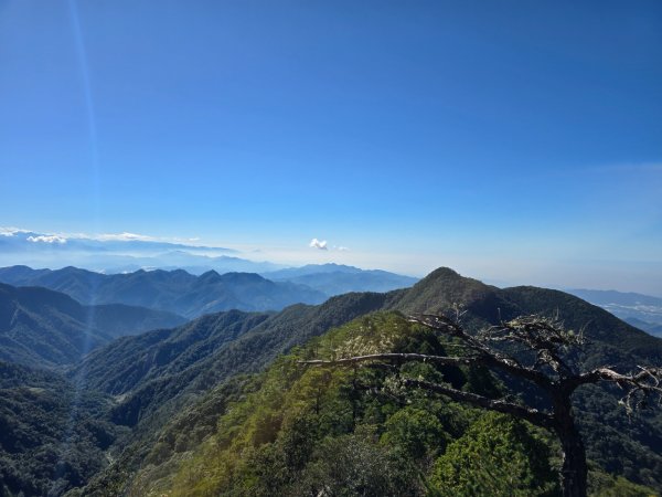 沒雲海只有藍天白雲的鳶嘴山2663247