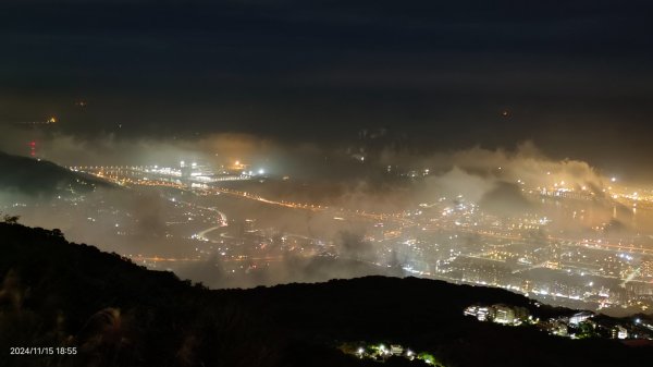 觀音山下雲霧飄渺&月圓百萬夜景11/152648750