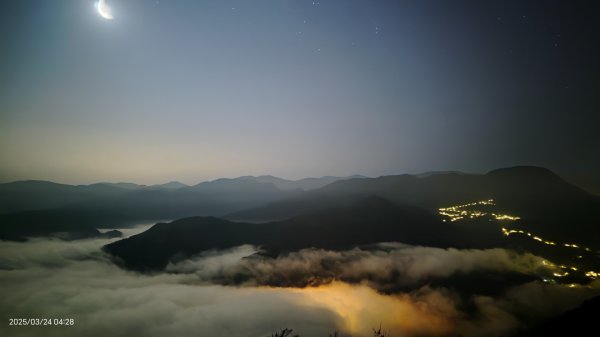 #翡翠水庫壩頂 #月亮雲海 #日出雲海 #日月同框 #石碇雲海 3/24封面