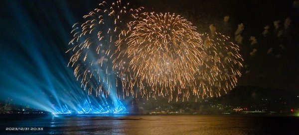 Happy New Year 2024 漁人碼頭跨年焰火 （手機手持拍攝）