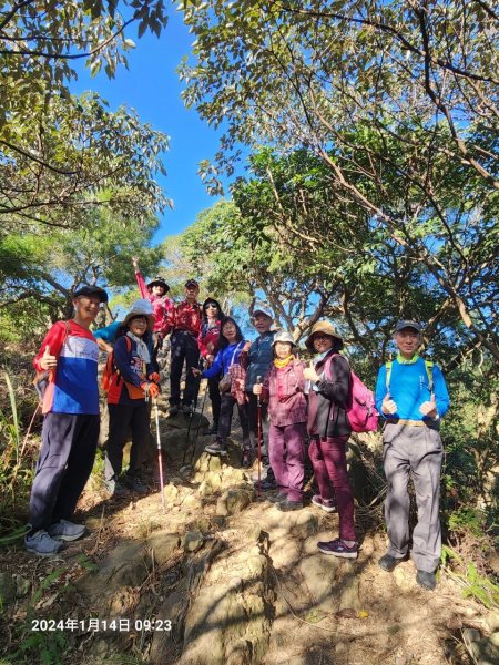 格物台→文間山→國姓山→鄭成功廟步道→金面山步道→論劍山→剪刀石山→採石場支線→金面山岩壁中繼岩台2403836