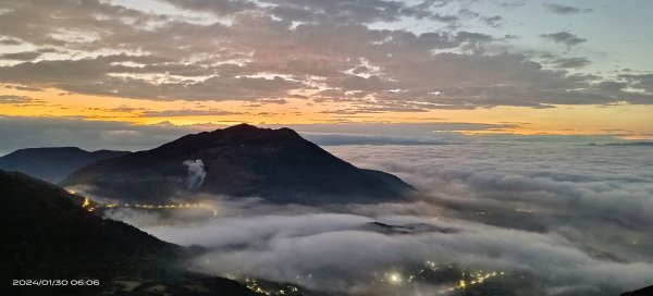 大屯山琉璃光/曙光日出雲海+火燒雲 #漫步在雲端 1/302413719