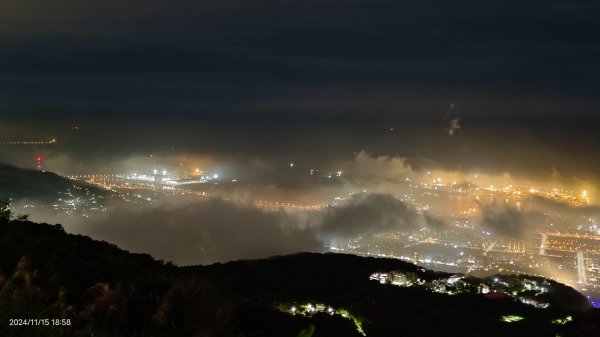 觀音山下雲霧飄渺&月圓百萬夜景11/152648756