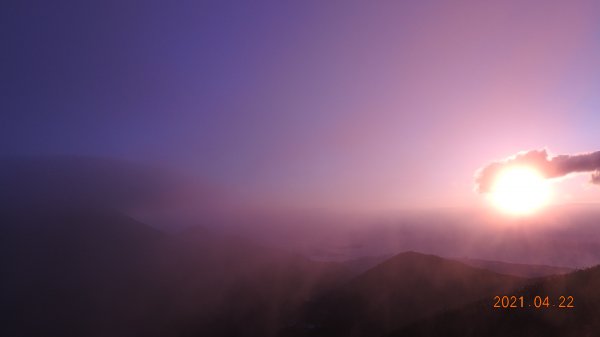 陽明山再見雲瀑觀音圈+月亮同框&夕陽4/22&241359671