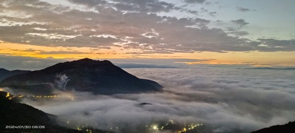 大屯山琉璃光/曙光日出雲海+火燒雲 #漫步在雲端 1/302413717