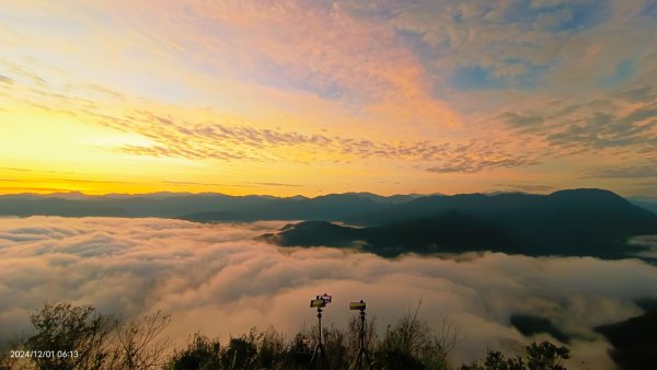 跟著雲海達人山友追雲趣 #翡翠水庫壩頂 #日出雲海 #火燒雲 12/12657479