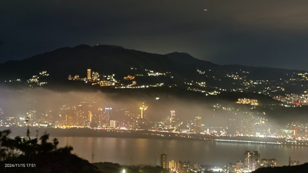 觀音山下雲霧飄渺&月圓百萬夜景11/152648741