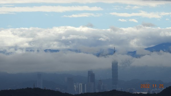 雲霧飄渺間的台北盆地&觀音山1926197