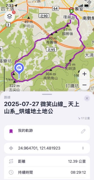 2025/7/27微笑山線_天上山系_烘爐地土地公2867420