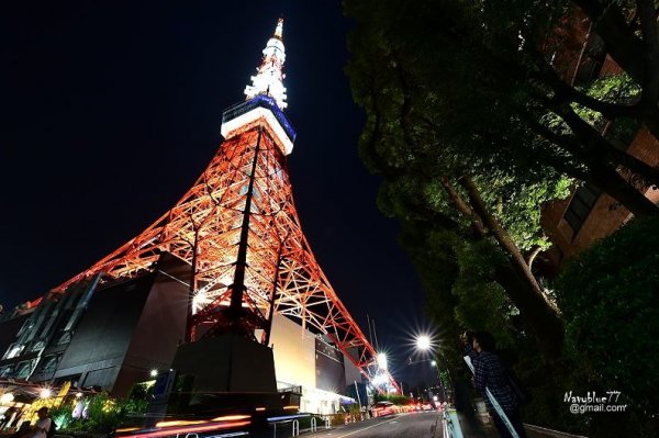 【日本】東京夜拍1--東京鐵塔.晴空塔.閃耀東京夜空的雙燭