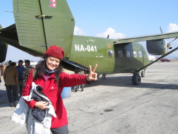【尼泊爾】軍用直升機+軍用小飛機──逃離Lukla