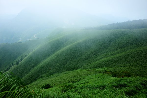 陽明山上的抹茶山小觀音山連峰626330