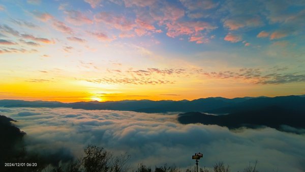 跟著雲海達人山友追雲趣 #翡翠水庫壩頂 #日出雲海 #火燒雲 12/12657491