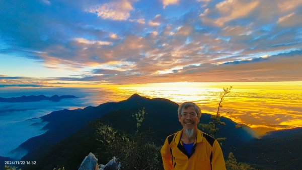 跟著雲海達人山友追雲趣-二訪 #鳶嘴山 解鎖 #黃金雲海 #夕陽雲海 #火燒雲 #琉璃光2652028