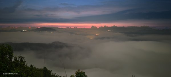 #石碇後山 #月亮 #曙光 #反燒 #日出 #雲海 8/3&103094712