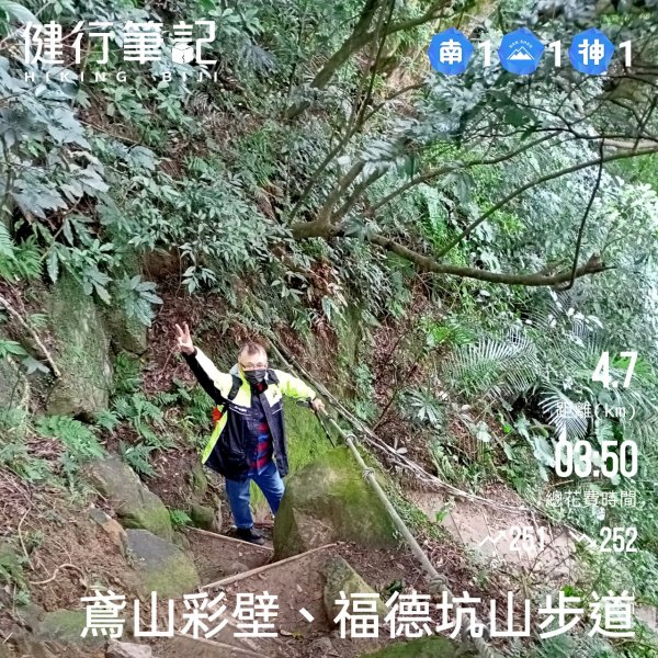 【小百岳集起來】鳶山登山步道【南山神壽任務尋寶趣】鳶山彩壁、福德坑山步道1580849