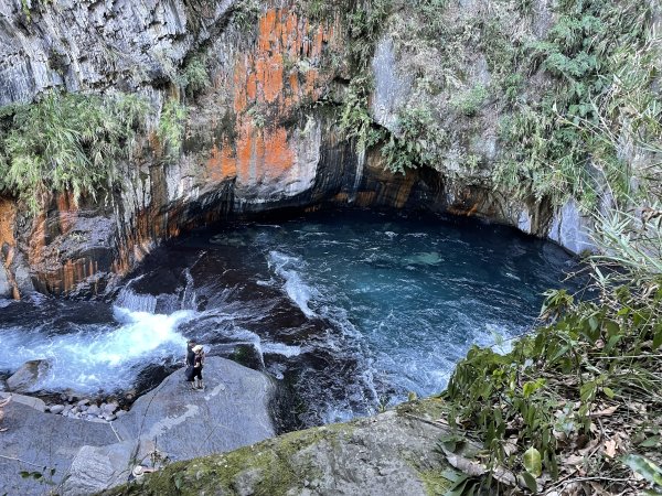 「七彩岩壁」南投帖比倫峽谷瀑布