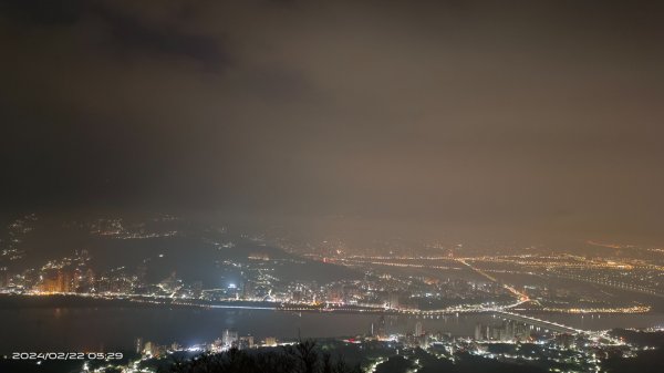 觀音山百萬夜景&日出，小觀音西峰彩色霧虹2/22&232433886