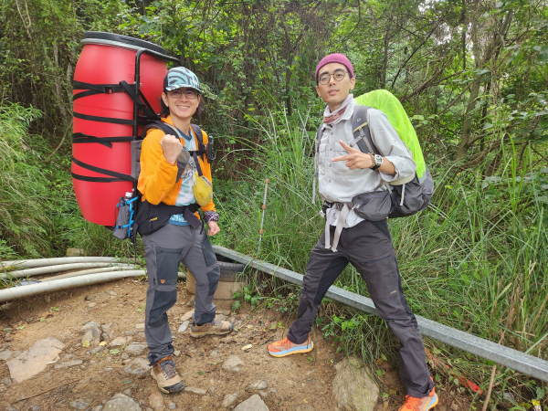 審馬陣山屋更換PAC儲存桶