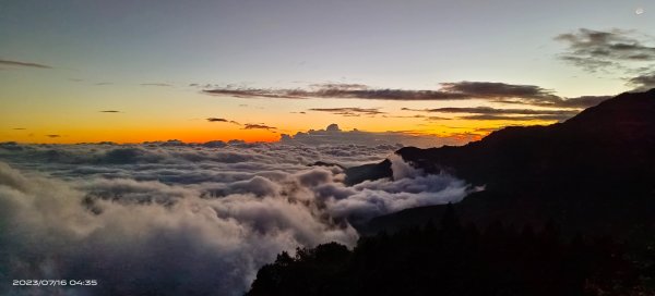 跟著雲海達人山友追雲趣 - 太平山觀雲步道月亮曙光雲海，望洋山白牆/觀日台無緣日出 7/162219797