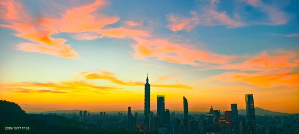 #虎山 #夕陽 #火燒雲 #夜景 #101大樓 10/17 & 192917145