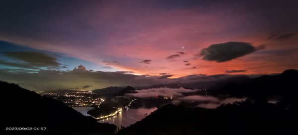 跟著雲海達人山友追雲趣 - 俯瞰石門水庫賞月圓星空夜景&霞光火燒雲9/2 & 232269664