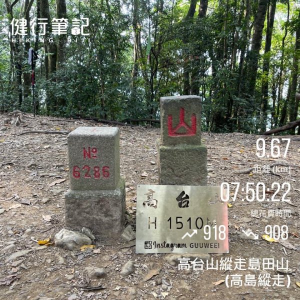 2021 新竹尖石_高台山連走島田山(高島P型縱走)1562734