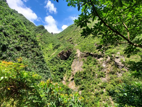 金和產道下白蝶村，半屏瀑布，溪底路回