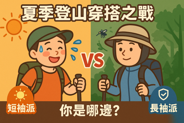 【話題】夏季登山穿搭之戰：長袖派 vs 短袖派，你是哪邊？