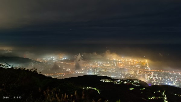 觀音山下雲霧飄渺&月圓百萬夜景11/152648743