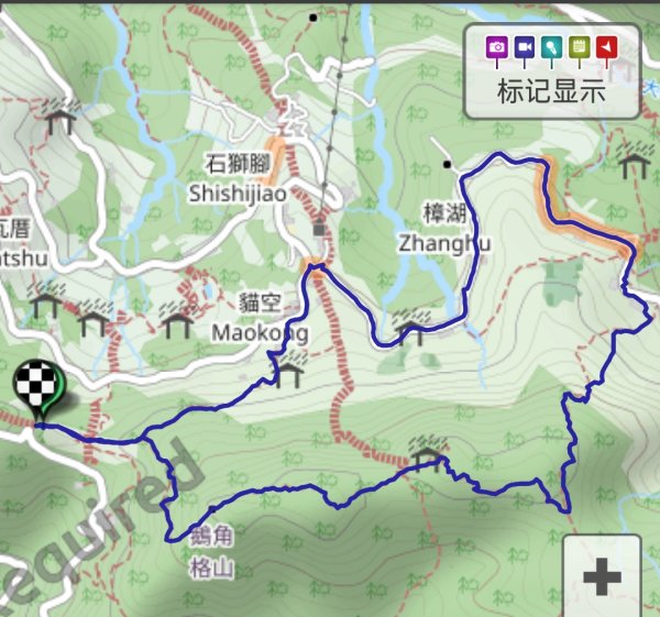 銀河-樟湖-鵝角格山-三玄宮山-指南路三段40巷--包種茶推廣中心-天恩宮-貓纜站-樟湖2543299