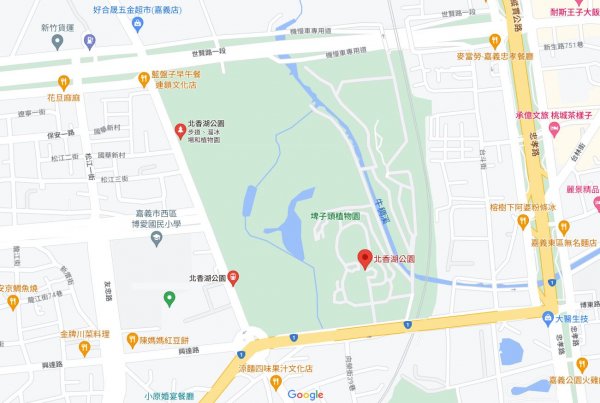 北香湖公園路線圖