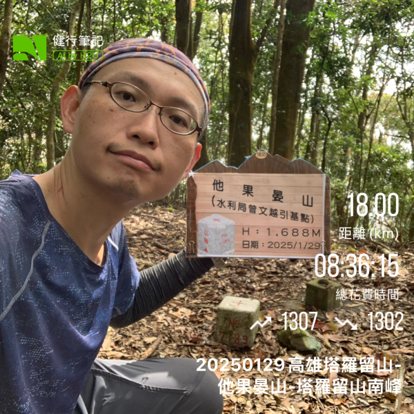 20250129高雄塔羅留山-塔羅留山南峰-他果晏山2705264