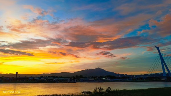 社子橋&觀音山夕陽火燒雲10/252635746