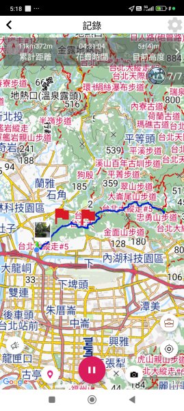 【臺北大縱走 5】碧山巖→忠勇山越嶺步道→金龍產業道路→圓明寺步道→鄭成功廟步道→文間山→劍潭山步道2744930